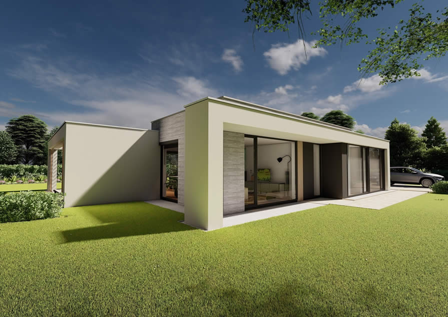 Speelse uitstraling door verschillende gevelmaterialen